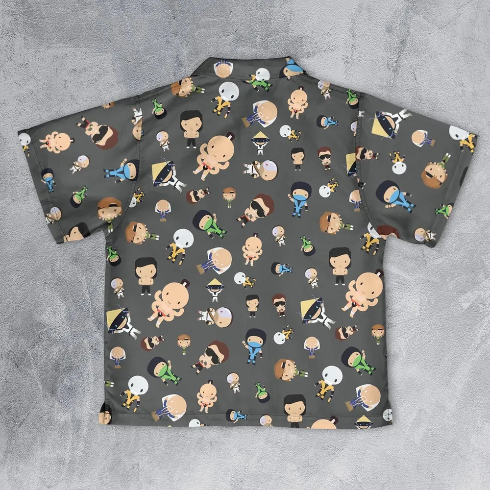 Finish Him Mortal Kombat Youth Hawaiian Shirt - 2