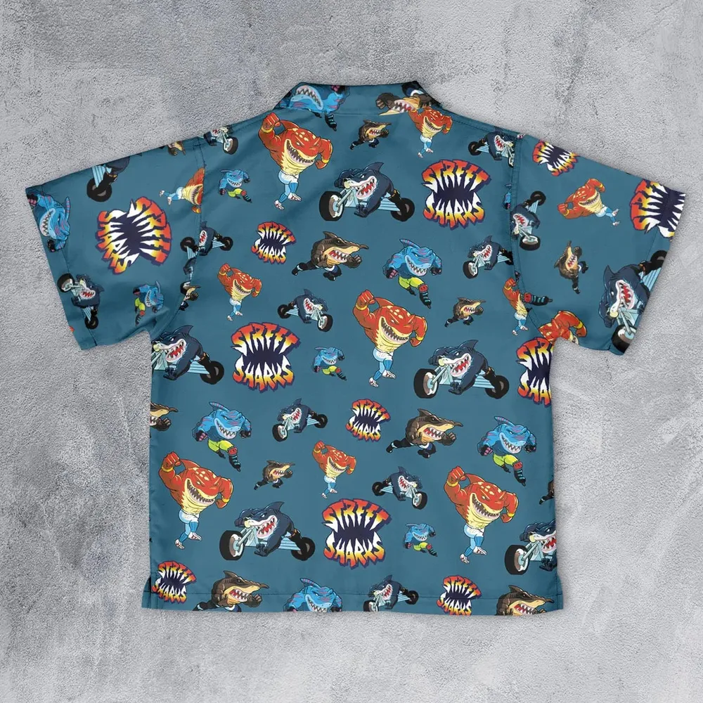 Ripster Slash Street Sharks Youth Hawaiian Shirt - 2