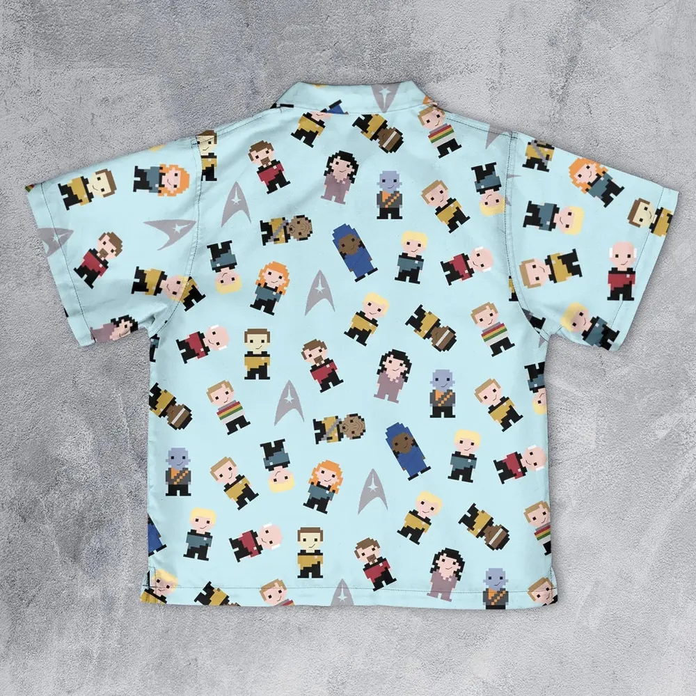 Star Pixel Star Trek Youth Hawaiian Shirt - 2