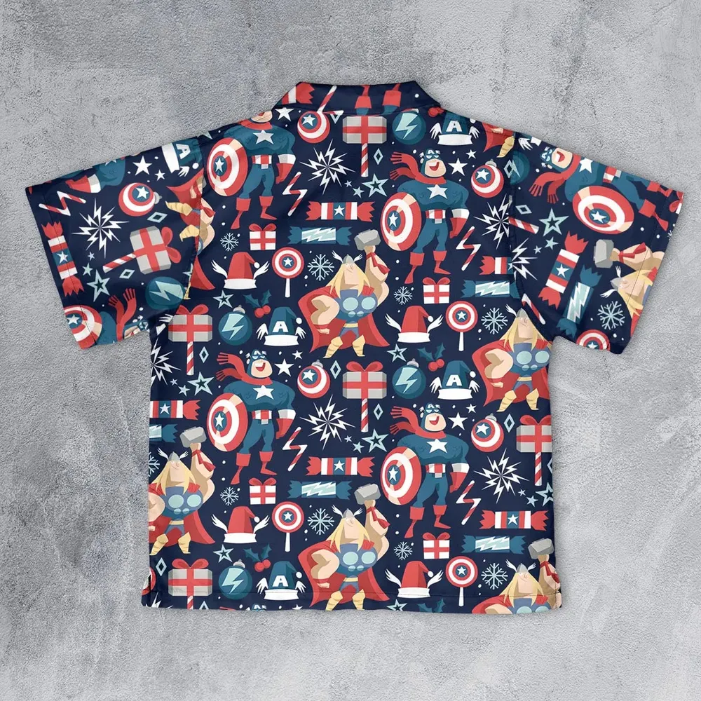 Marvelous Christmas Youth Hawaiian Shirt - 2