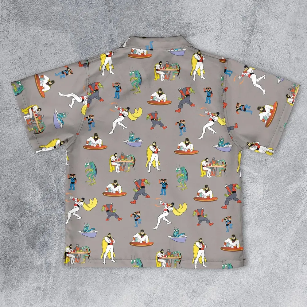 Space Ghost Coast to Coast Characters Youth Hawaiian Shirt - 2