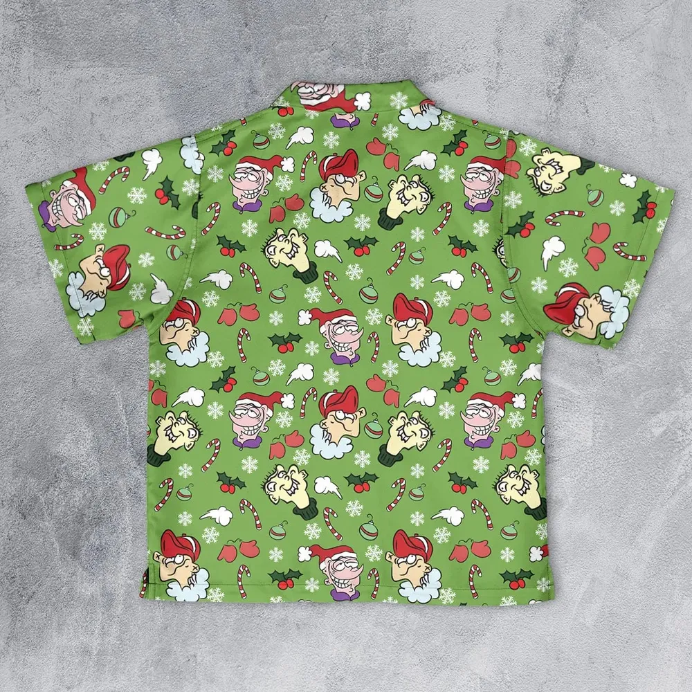 Holiday Mischief Ed Edd n Eddy Youth Hawaiian Shirt - 2