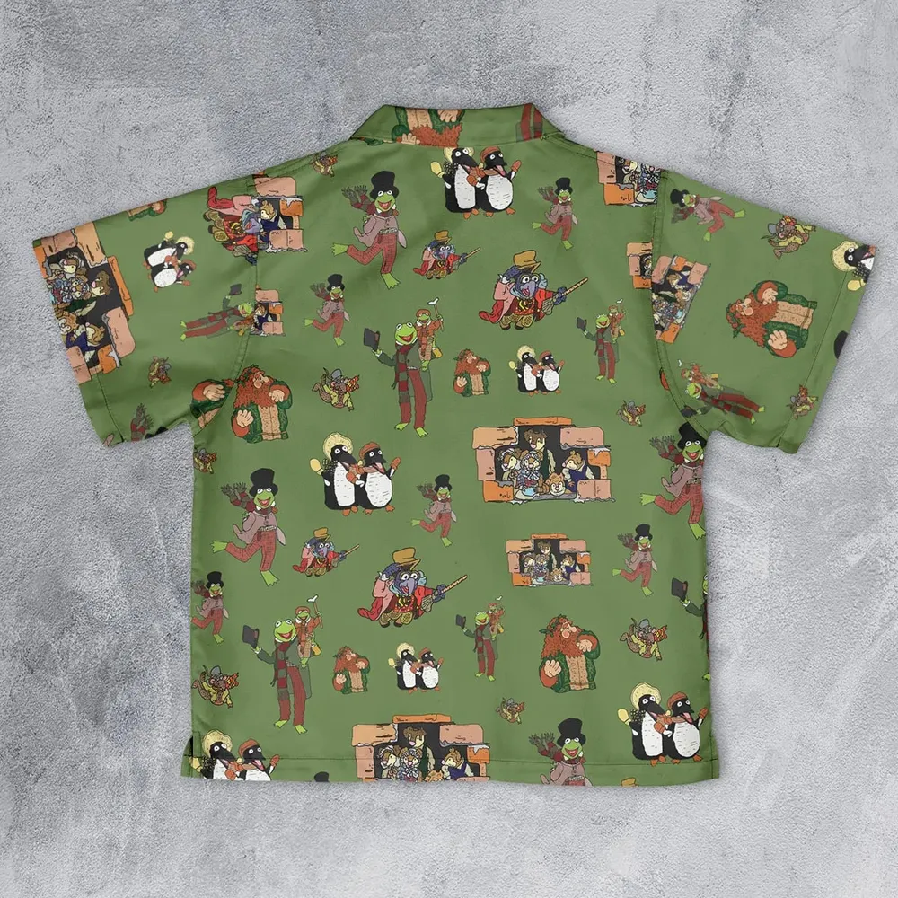 The Muppet Christmas Carol Characters Youth Hawaiian Shirt - 2
