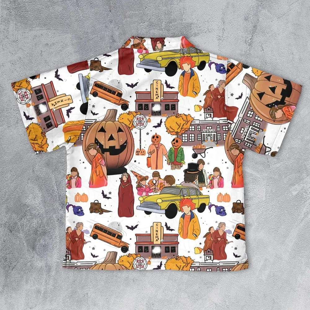 Fall Season Halloweentown Youth Hawaiian Shirt - 2