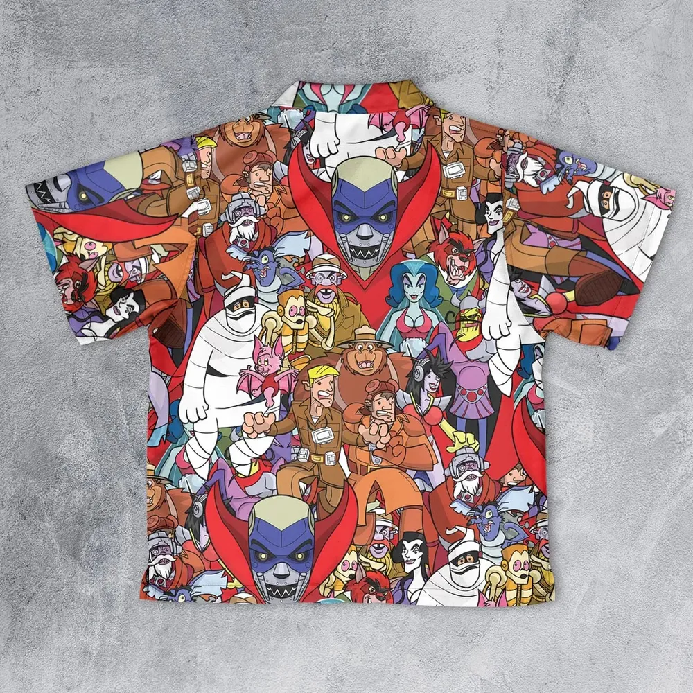 Ghostbusters Animated Series Characters Youth Hawaiian Shirt - 2