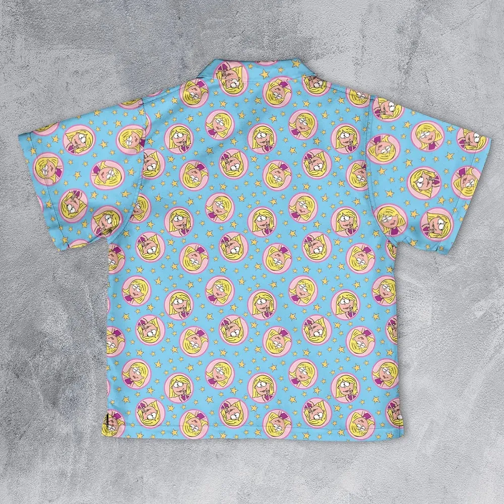Lizzie Mcguire Badges Youth Hawaiian Shirt - 2
