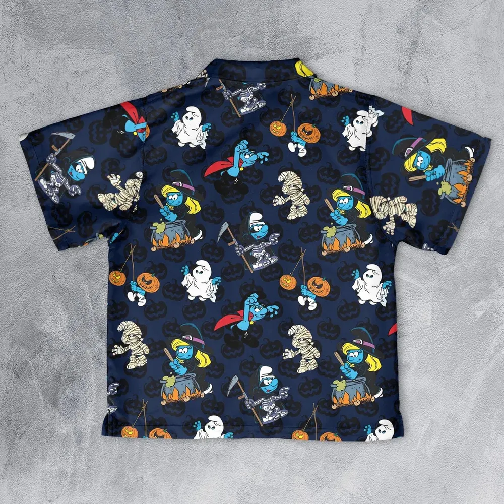 Smurfs Halloween Special Youth Hawaiian Shirt - 2