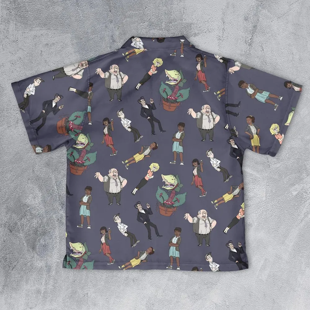 Little Shop Of Horror Characters Youth Hawaiian Shirt - 2
