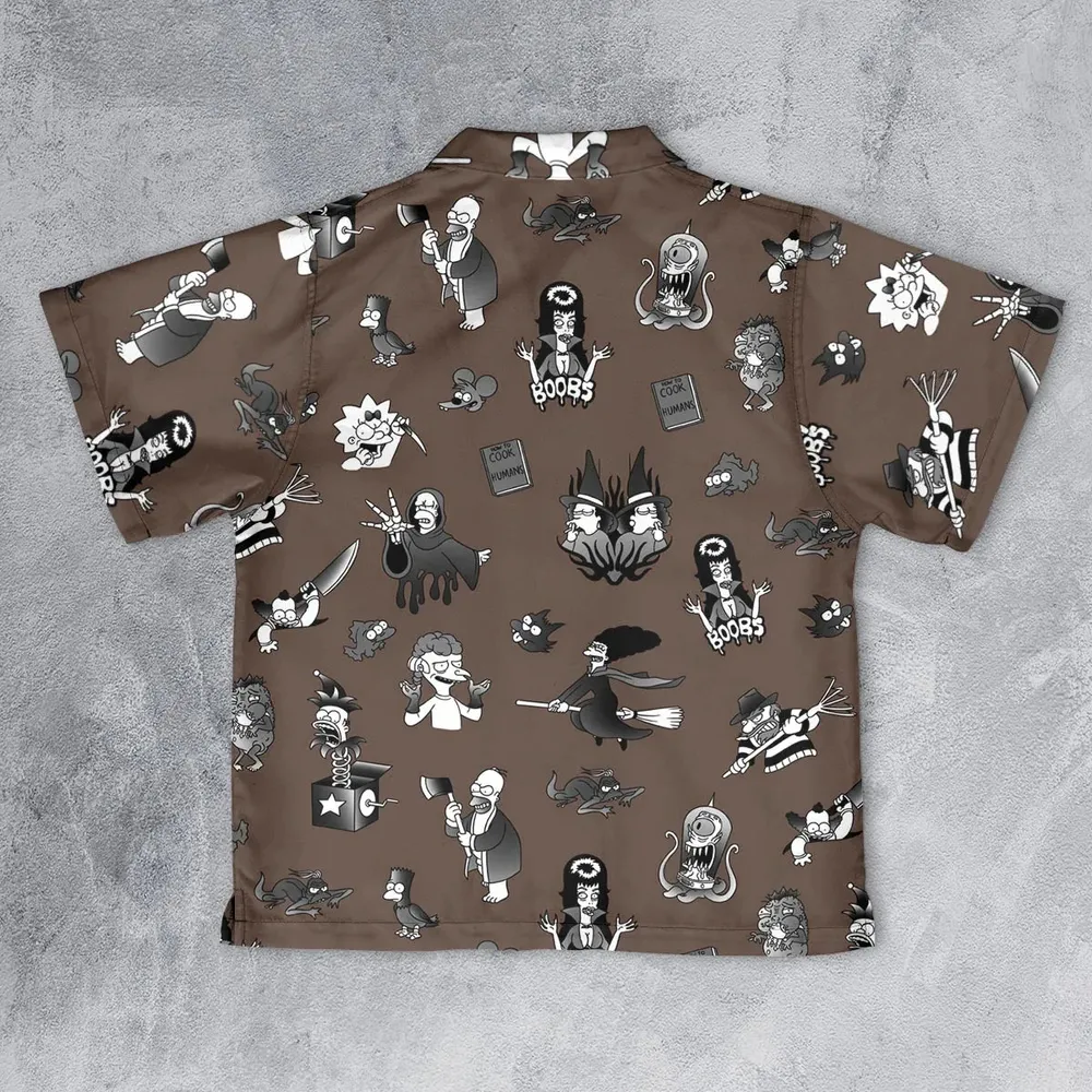 Treehouse of Horror The Simpsons Youth Hawaiian Shirt - 2