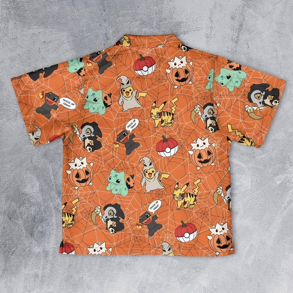 Pokeween Pokemon Youth Hawaiian Shirt - 2