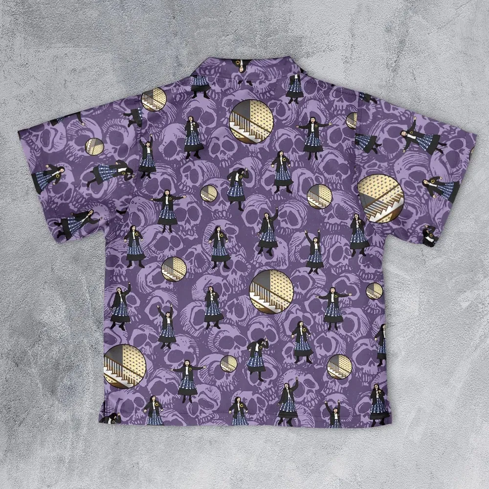Lydia Deetz Dances To Jump In The Line Beetlejuice Youth Hawaiian Shirt - 2