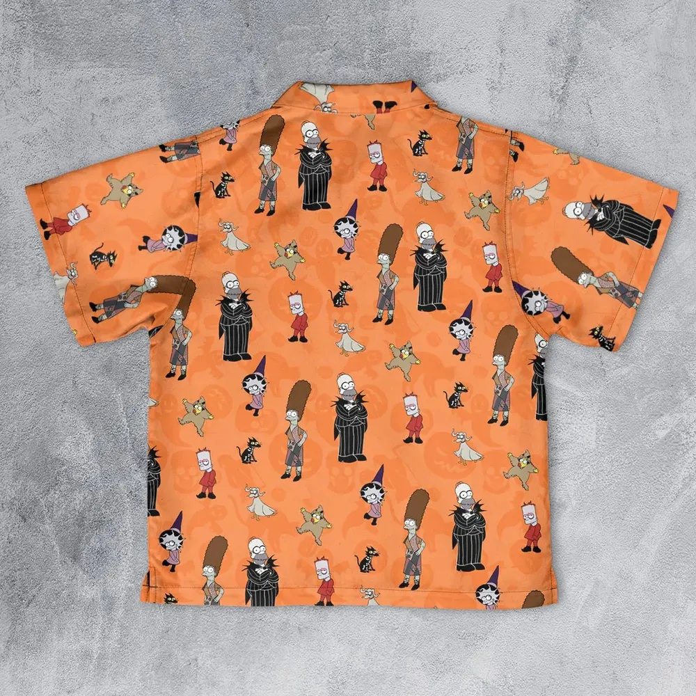 The Simpsons Halloween Youth Hawaiian Shirt - 2