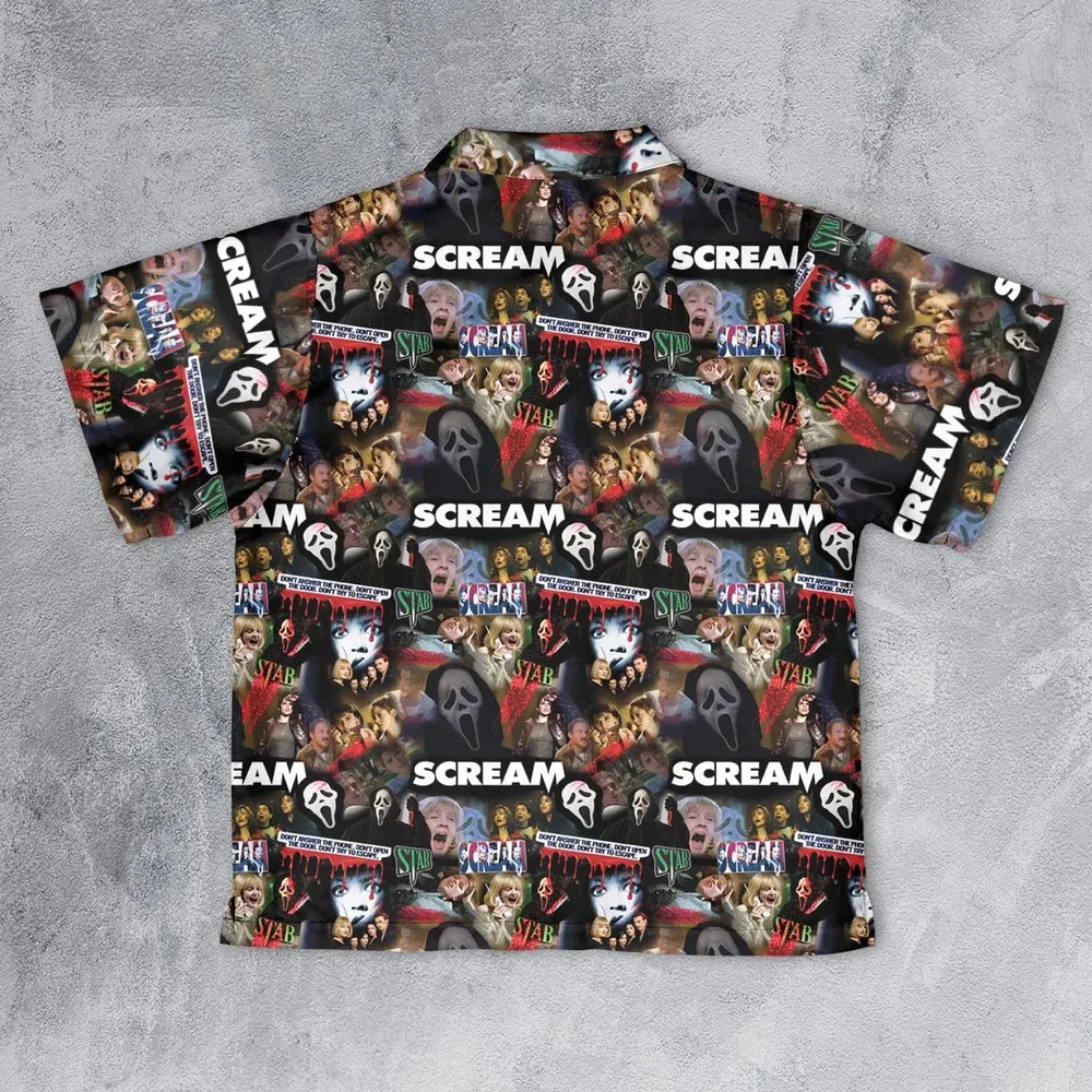 Slasher Chic Scream Youth Hawaiian Shirt - 2