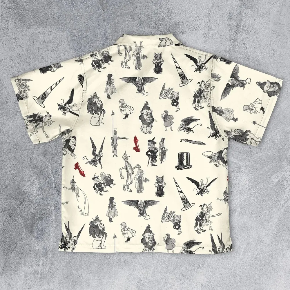 Wizard of Oz Vintage Adapt Youth Hawaiian Shirt - 2