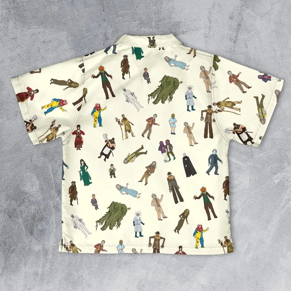 Monster Characters from Goosebumps Youth Hawaiian Shirt - 2