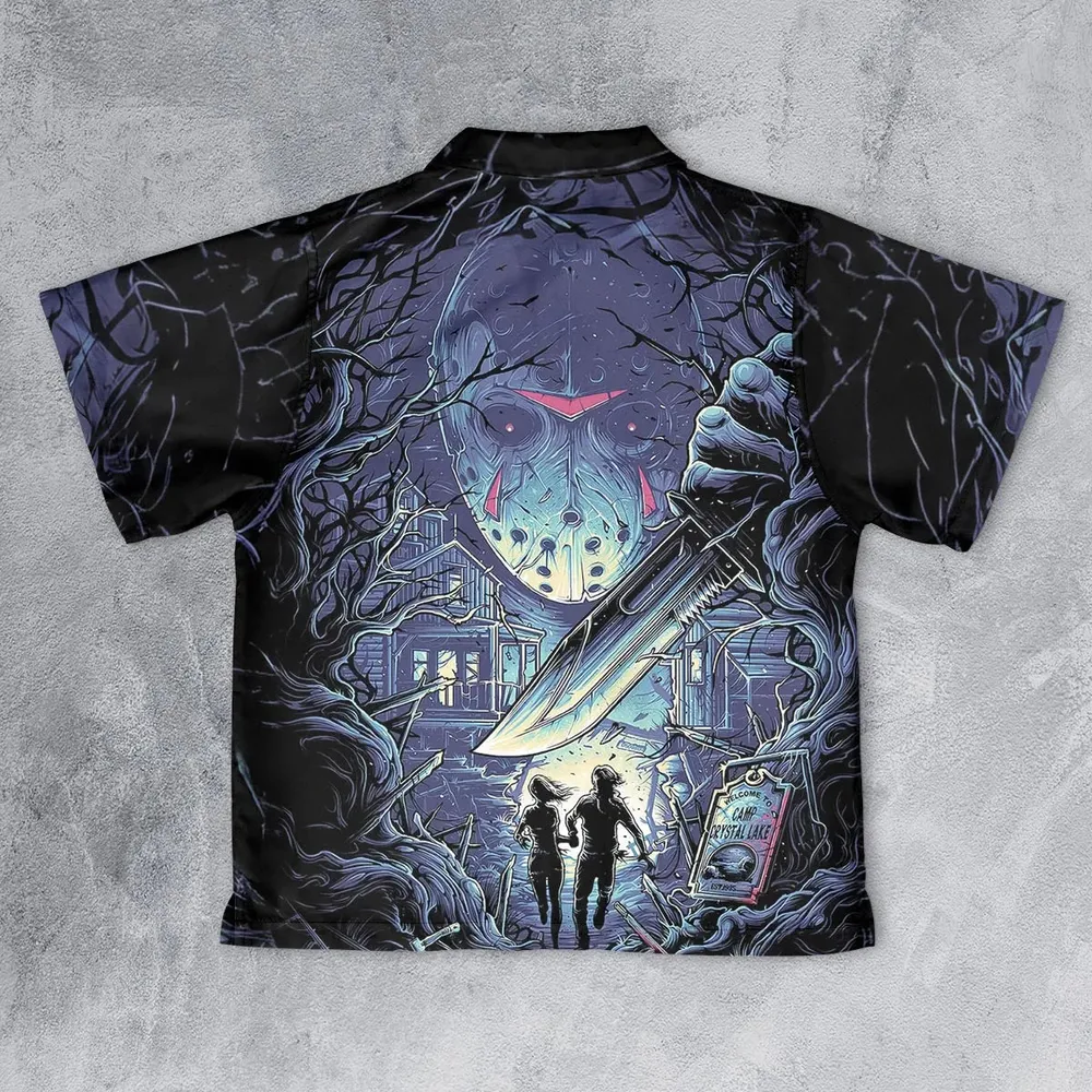 Camp Crystal Chic Friday the 13th Youth Hawaiian Shirt - 2