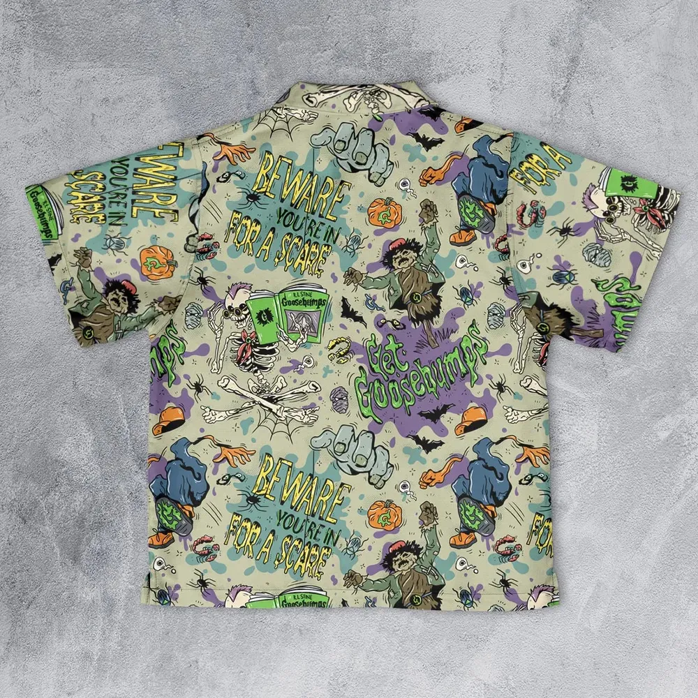 Beware You're In For A Scare Goosebumps Youth Hawaiian Shirt - 2