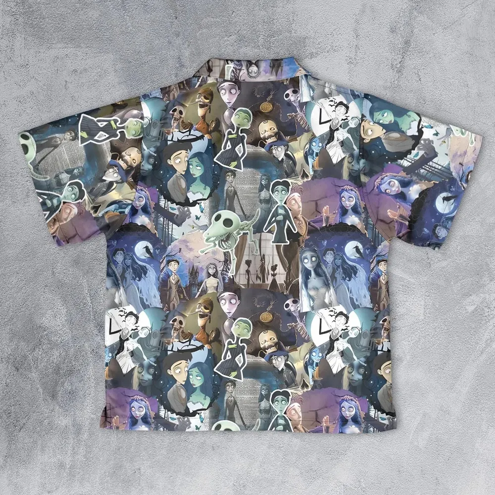 Unalive Bride Corpse Bride Youth Hawaiian Shirt - 2