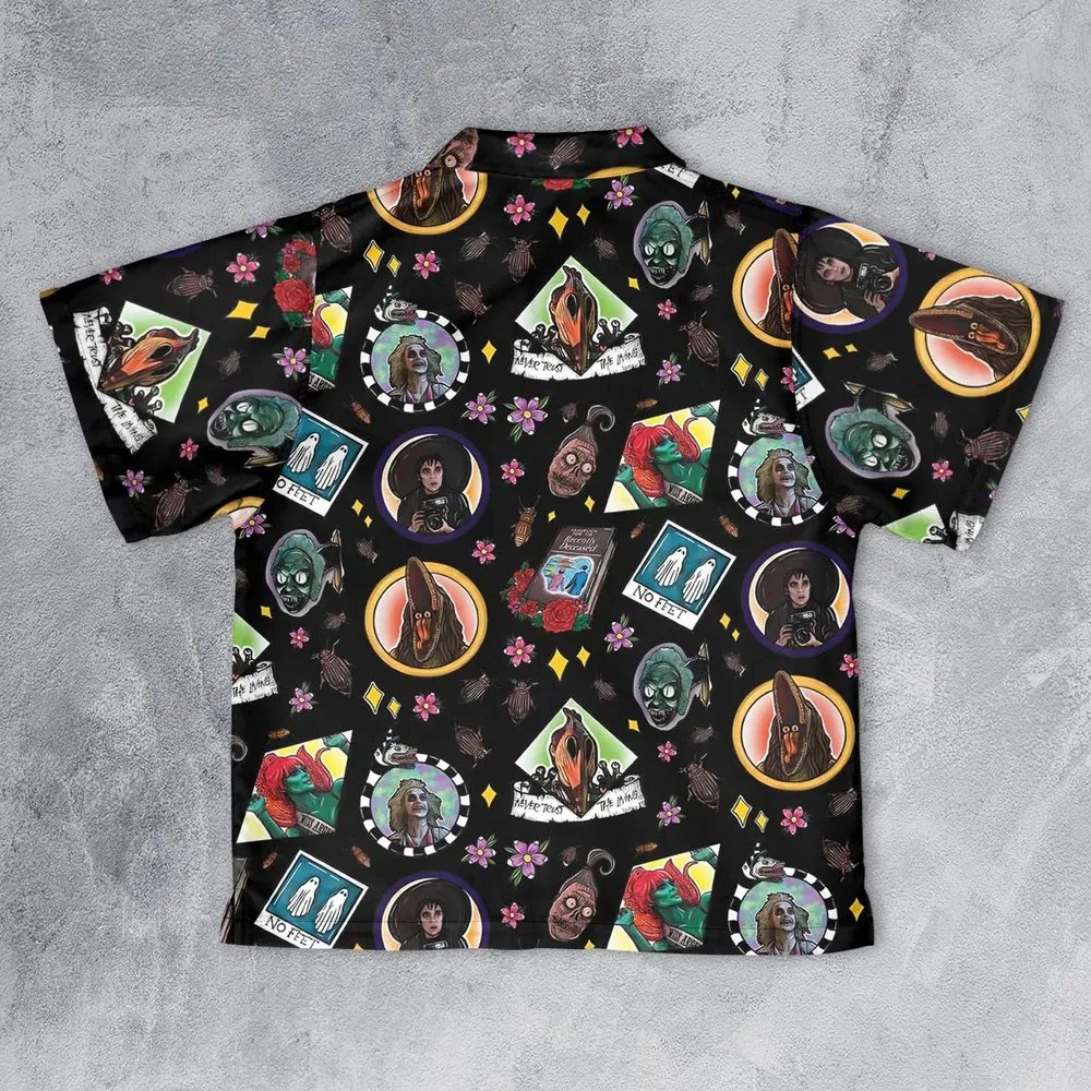 Showtime Beetlejuice Themed Youth Hawaiian Shirt - 2