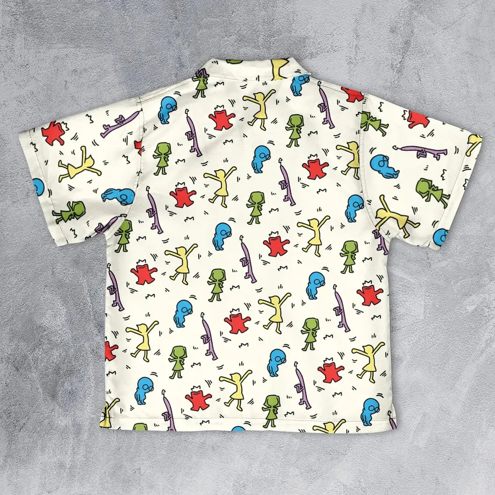 Emotions Pop Inside Out Haring Youth Hawaiian Shirt - 2
