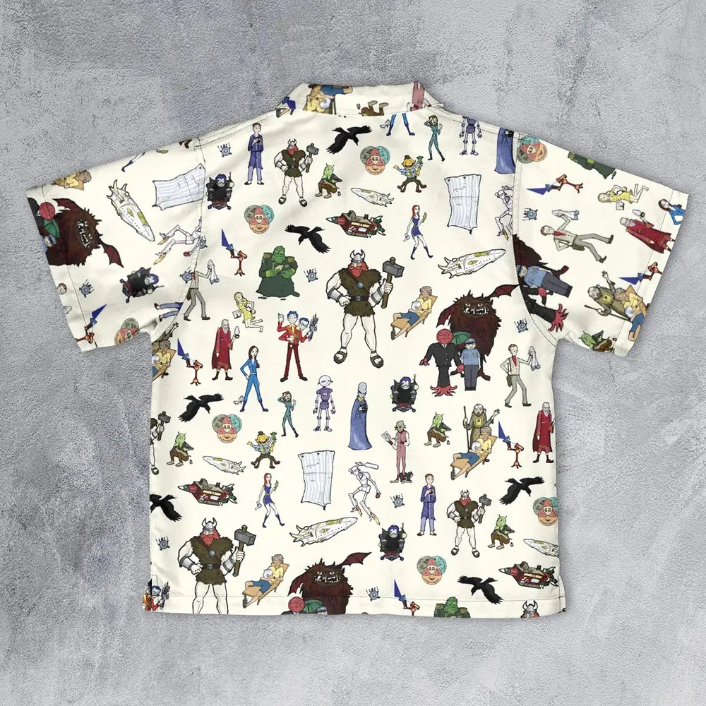 Don't Panic The Hitchhiker's Guide to the Galaxy Youth Hawaiian Shirt - 2