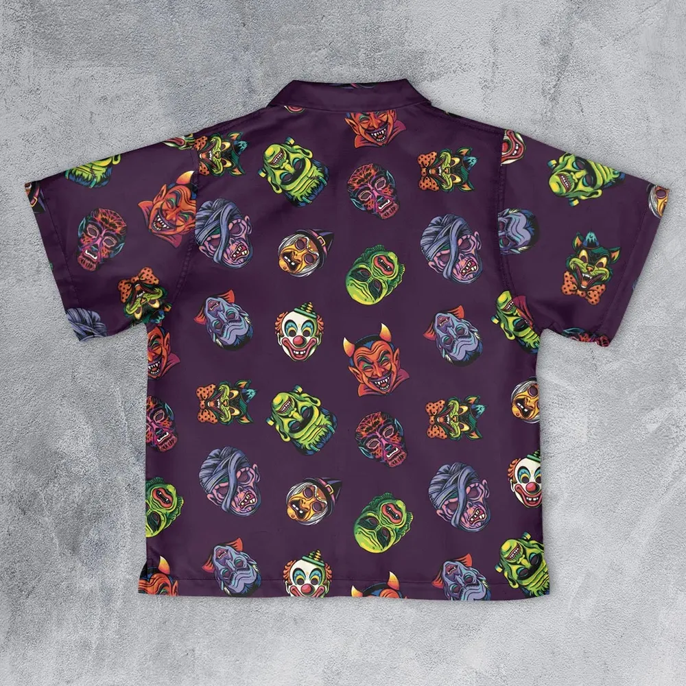 Beast Mode On Monster Masks Youth Hawaiian Shirt - 2