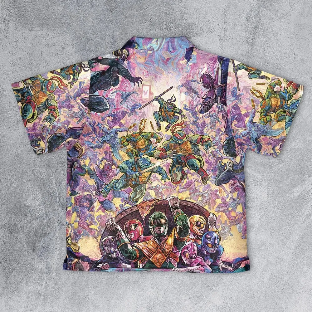 Shell Yeah Teenage Mutant Ninja Turtles Youth Hawaiian Shirt - 2