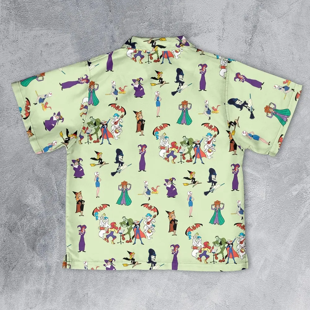 Witches Cartoon Characters Youth Hawaiian Shirt - 2