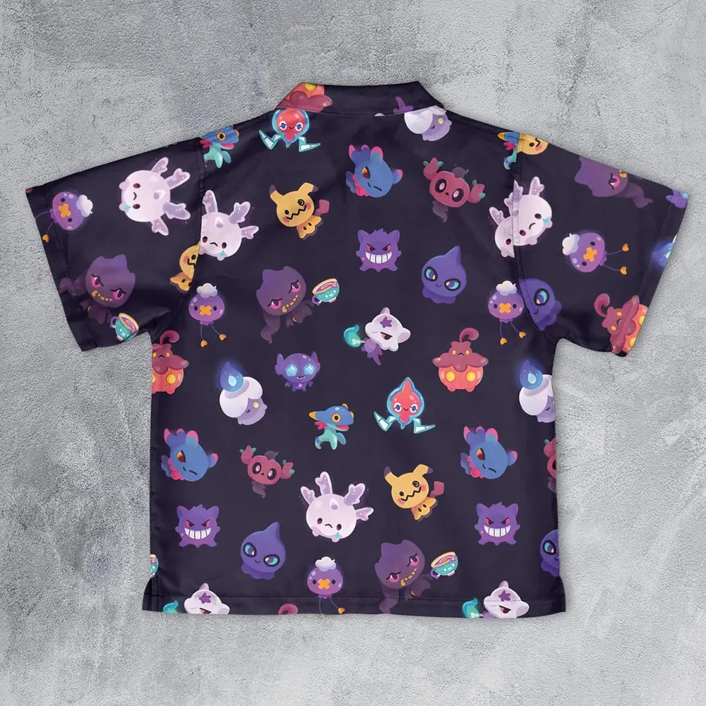 Cute Ghost Type Youth Hawaiian Shirt - 2