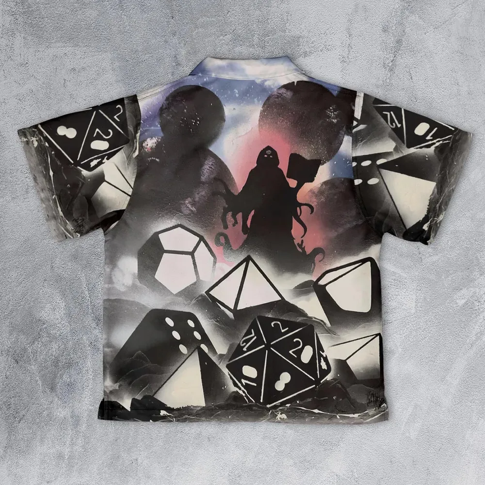 How I Roll DnD Youth Hawaiian Shirt - 2