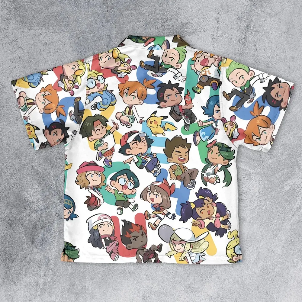 Pokemon Trainer Youth Hawaiian Shirt - 2