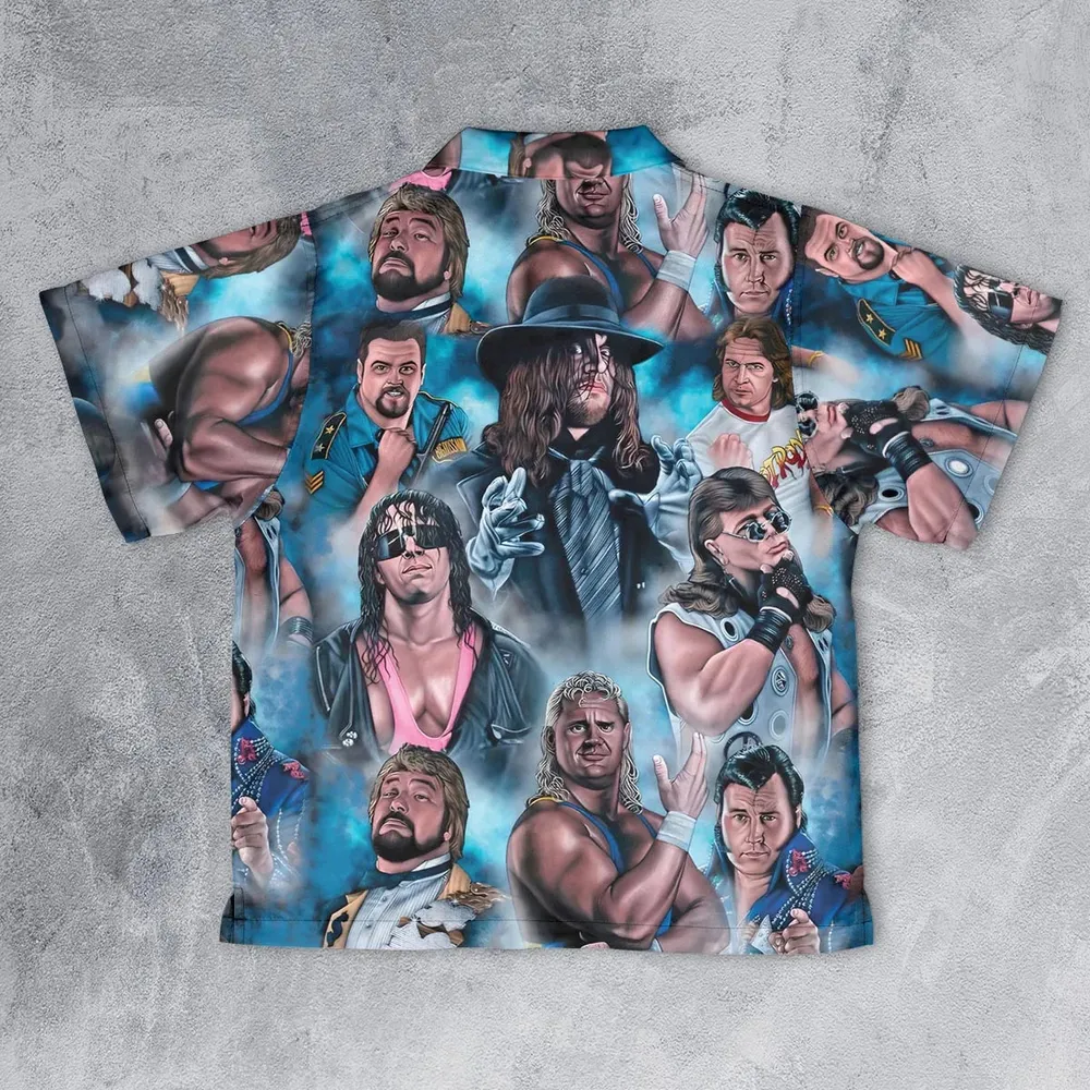 90s Wrestlers Youth Hawaiian Shirt - 2