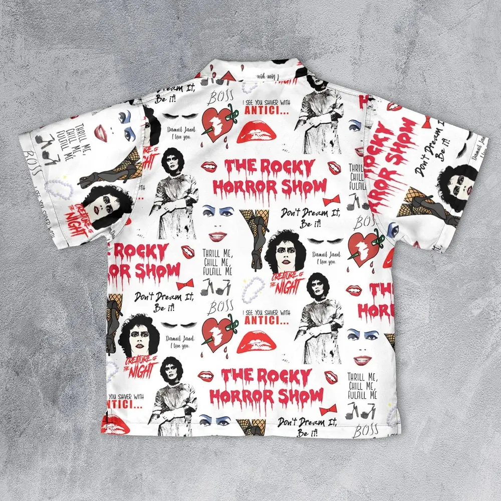 The Rocky Horror Picture Show Pattern Youth Hawaiian Shirt - 2