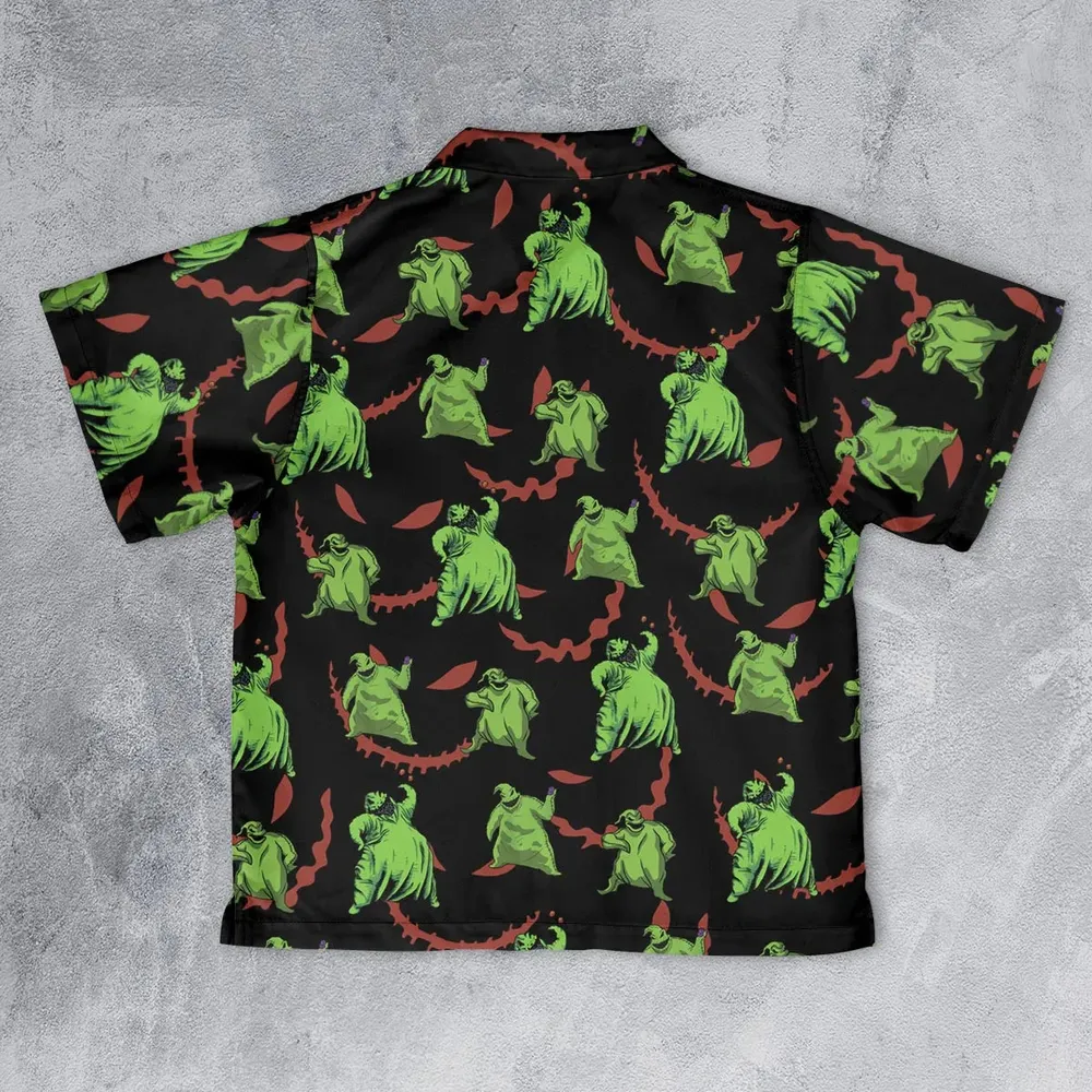 Oogie Boogie Pattern Youth Hawaiian Shirt - 2