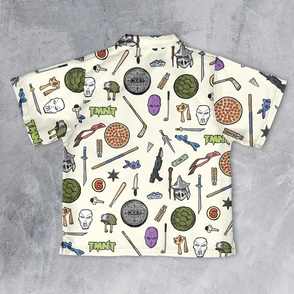 Hero In A Half Shell TMNT Youth Hawaiian Shirt - 2