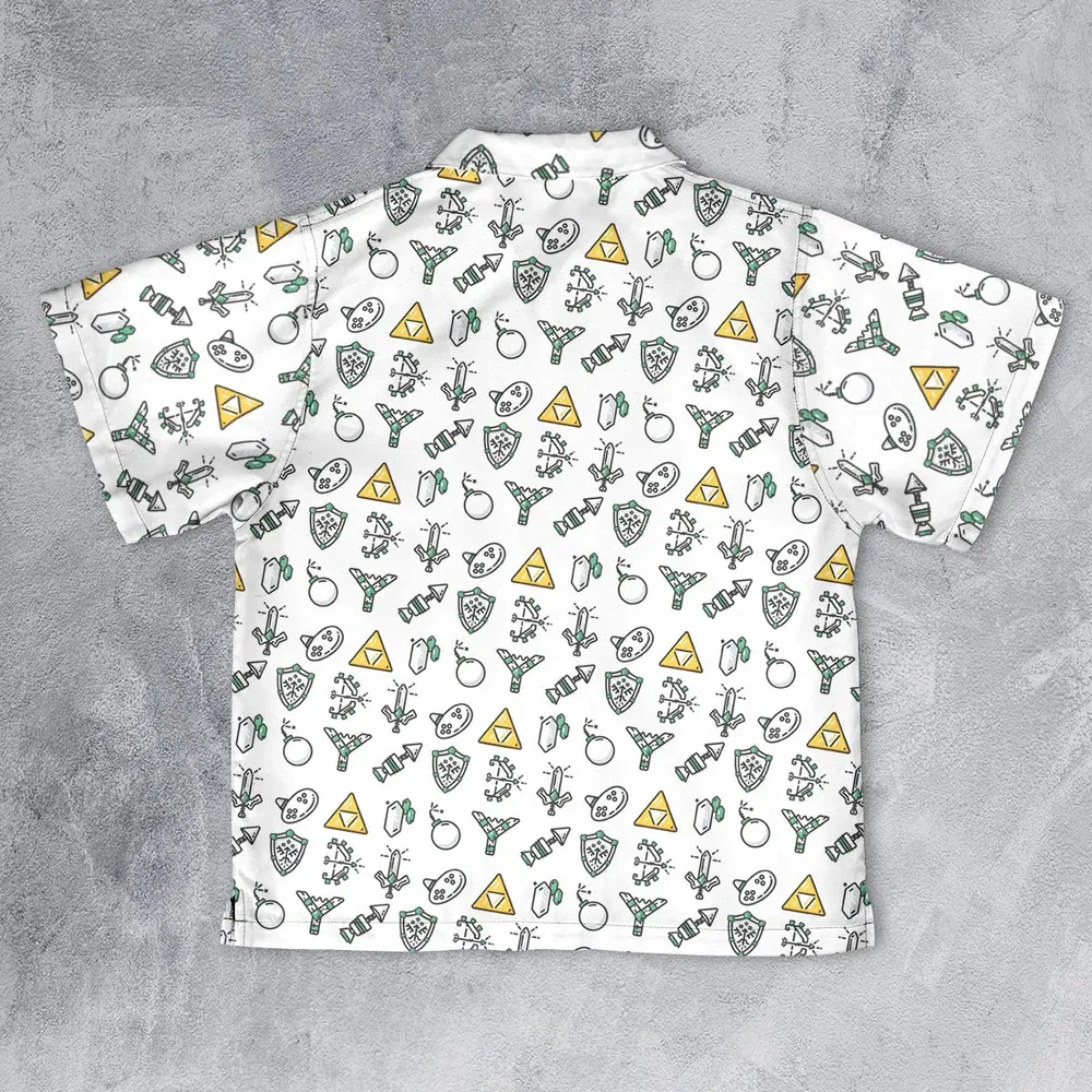 The Zelda Pixel Style Youth Hawaiian Shirt - 2