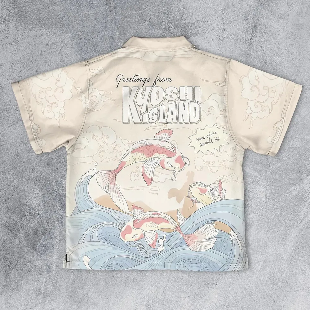 Kyoshi Island Avatar The Last Airbender Youth Hawaiian Shirt - 2