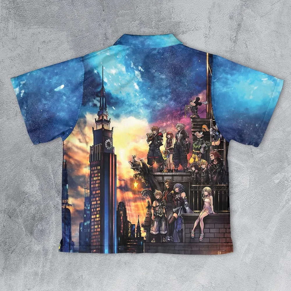 KH3 Kingdom Heart Youth Hawaiian Shirt - 2