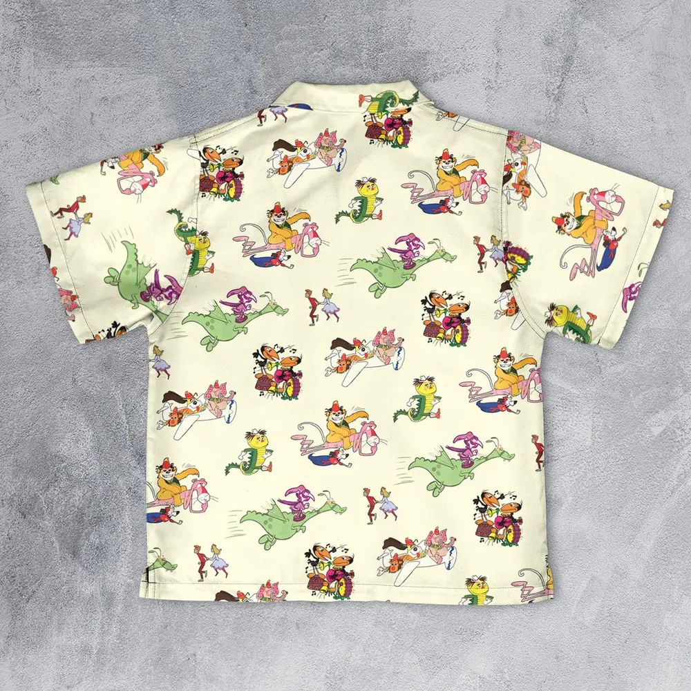 NBC Vintage Cartoon Youth Hawaiian Shirt - 2