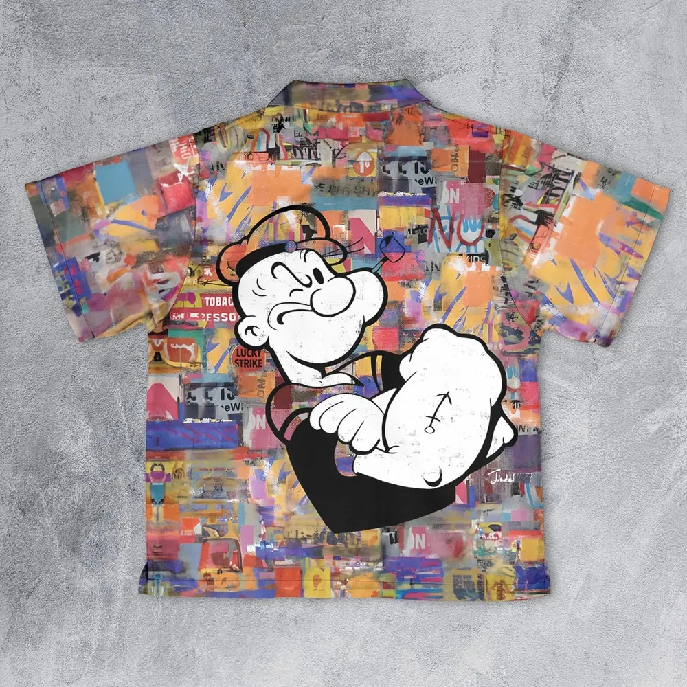 Popeye The Sailor Man Youth Hawaiian Shirt - 2