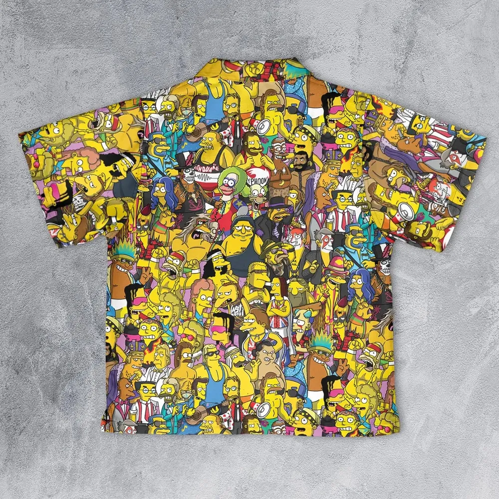 WWF Simpsons Youth Hawaiian Shirt - 2