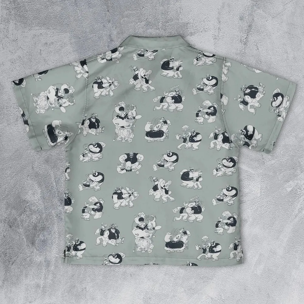 60s Sailors Battle Pattern Youth Hawaiian Shirt - 2