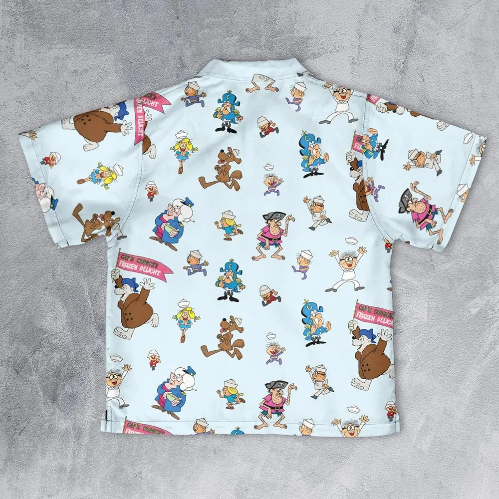 Cereal Cap'n Crunch Characters Youth Hawaiian Shirt - 2