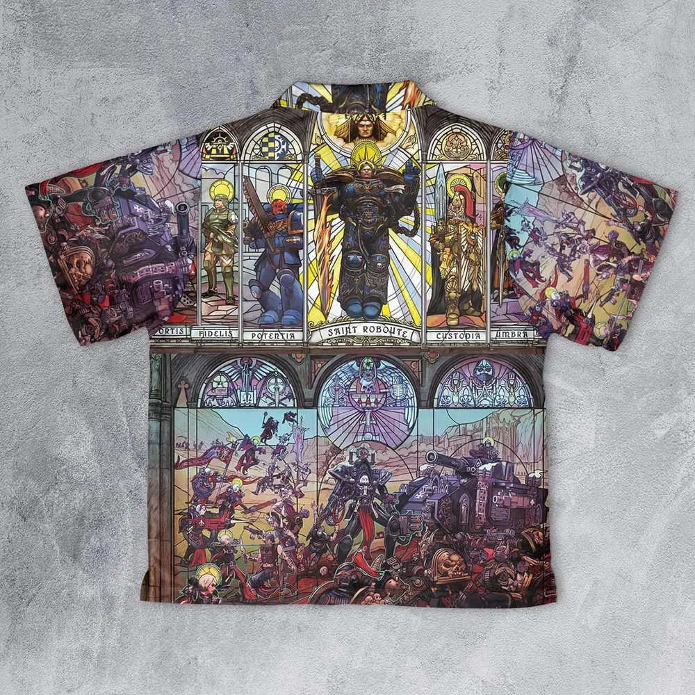 WH40K Library Youth Hawaiian Shirt - 2