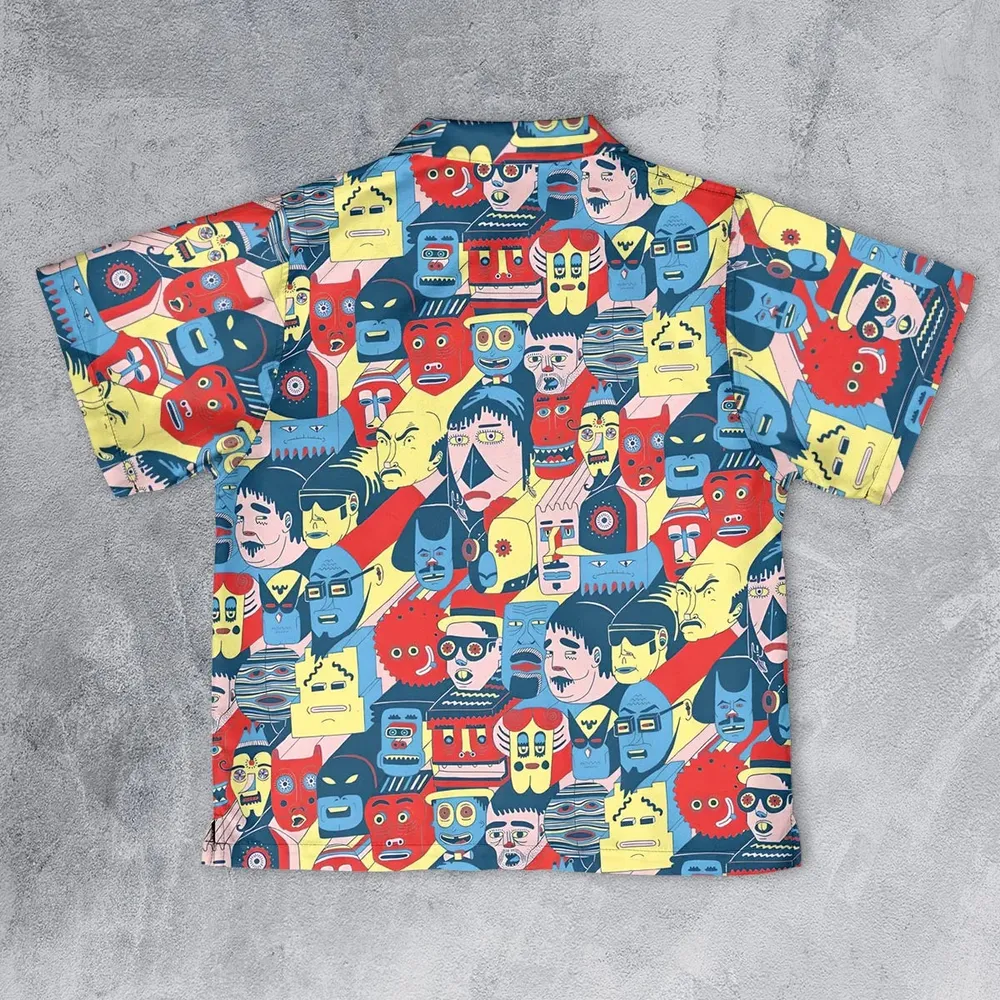 Trash Monsters Adult Swim Youth Hawaiian Shirt - 2