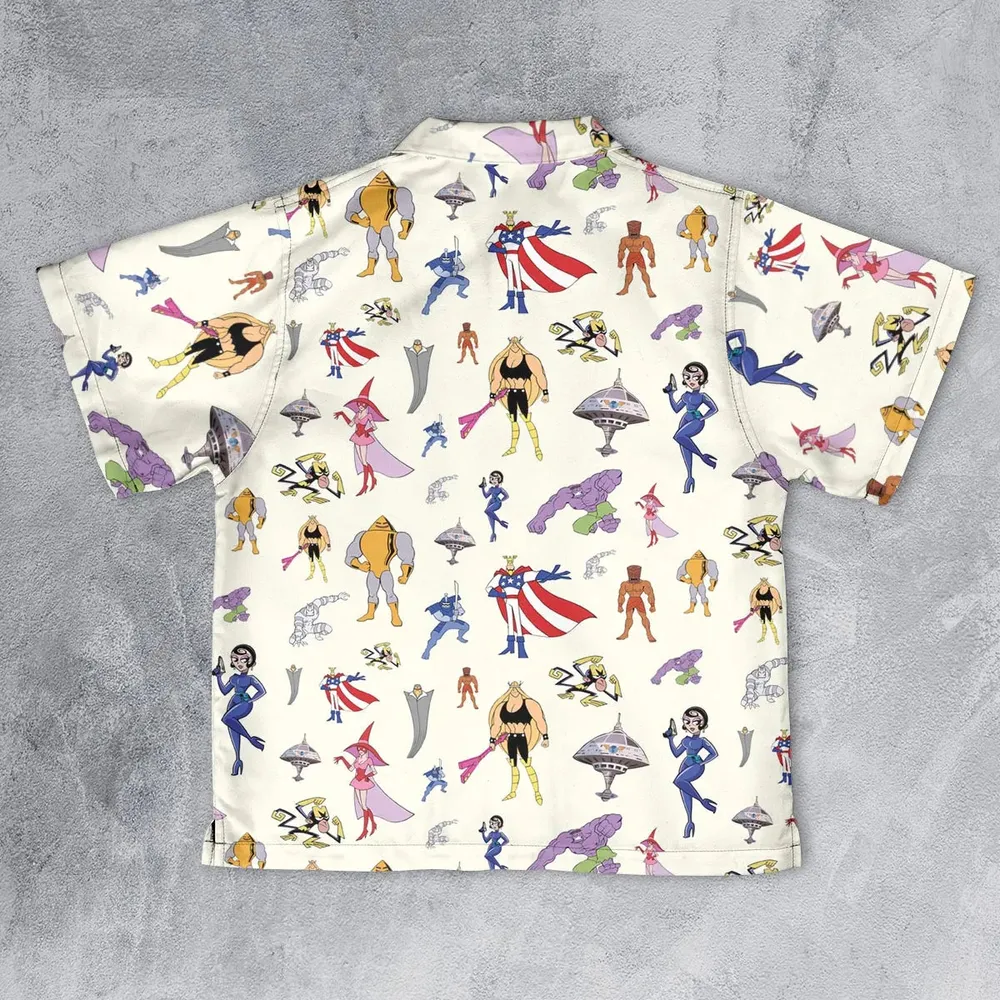 The Justice Friends Characters Youth Hawaiian Shirt - 2