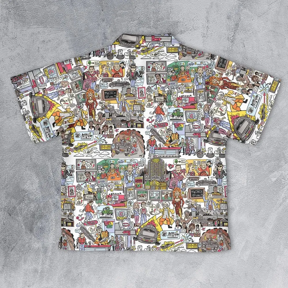 Back To Style Back To The Future Youth Hawaiian Shirt - 2