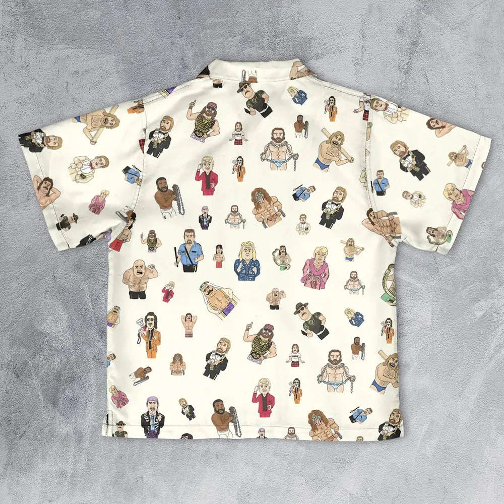 Old School Pro Wrestling Youth Hawaiian Shirt - 2