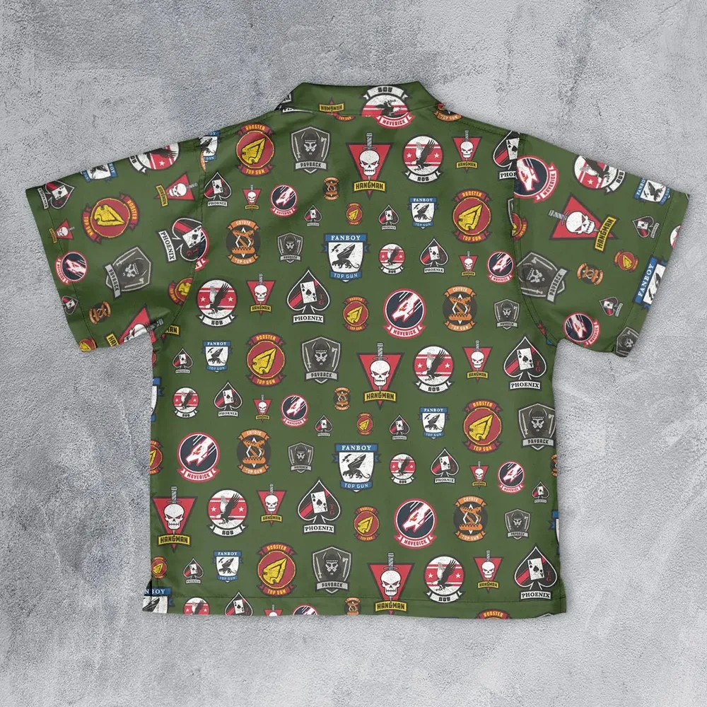 Top Gun Badge Youth Hawaiian Shirt - 2