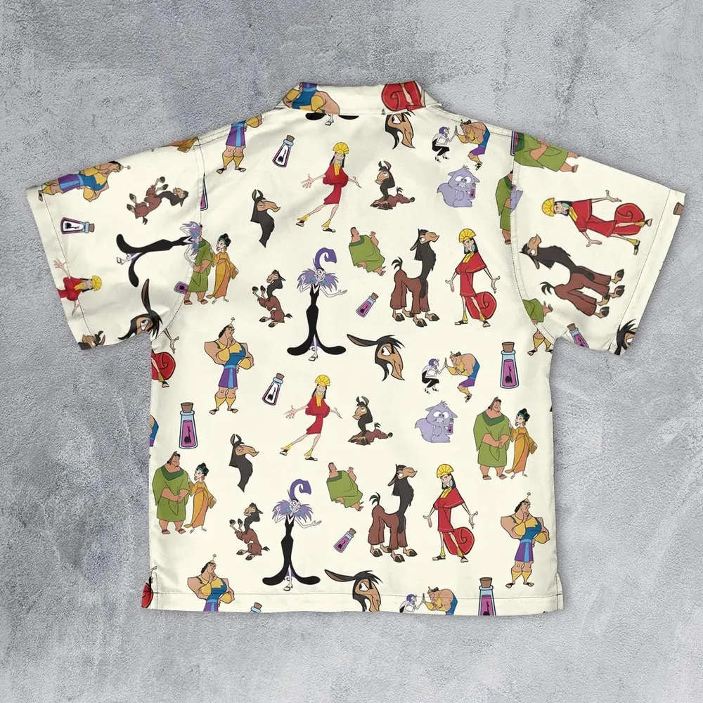 Kuzco and Friends The Emperor's New Groove Youth Hawaiian Shirt - 2